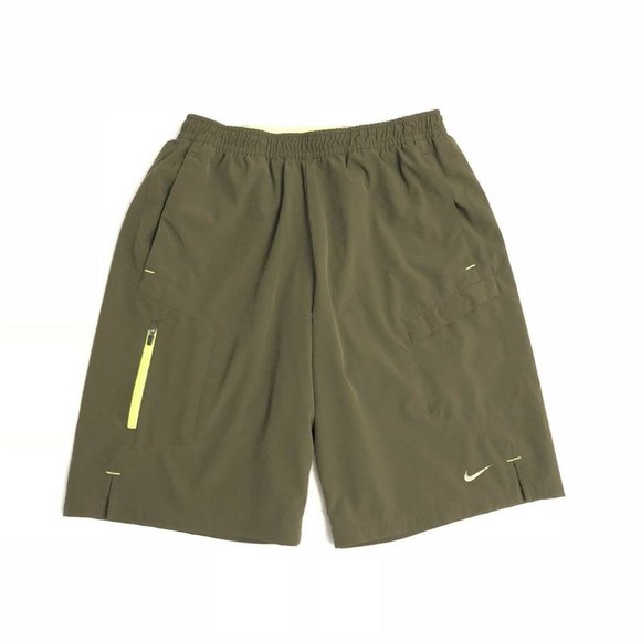 army green nike shorts